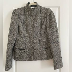 Alexander McQueen Tweed Wool Blazer Evening Jacket women